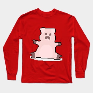 Nature's Pixel Magic Beaver Long Sleeve T-Shirt